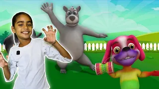 Kalu Madari Aaya | कालू मदारी आया काला अपना भालू लाया | Popular Hindi Rhymes For Kids |Ek Mota Hathi