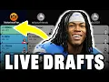 LIVE Drafting a WINNING Fantasy Football Team