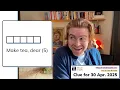 Minute Cryptic Clue 309 Make tea dear 5