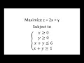 Maximize Objective Function Given Constraints Part 1
