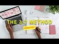 My 3-7 Time Blocking Method to GET EVERYTHING DONE UPDATED