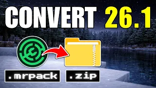 How To Convert MRPACK to Zip Use Modrinth Packs For Minecraft Java 26 1