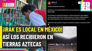 Irak llegó sin apoyo y México los recibió así