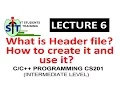 Header file in C Header file in C