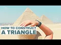 How to create a triangle with a protractor