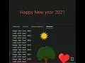 Happy New year 2021 wishing you by programing in python watch till end