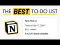Build a Notion To-do List with Progress Bar Stats Template