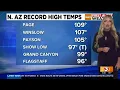 Heat wave sets record high temps in northern Arizona