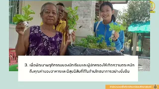 นวัตกรรมการปฏิบัติที่เป็นเลิศ (Best Practices) เรื่อง การปลูกผักไฮโดรโปนิกส์