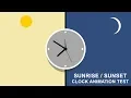 Day to Night Clock Animation Test