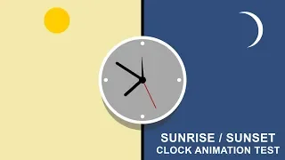 Day to Night Clock Animation Test