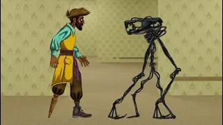 Bacteria vs Captain Clark. Backrooms Battle Animation.
