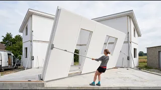 This couple is building a magnificent home very cheaply thanks to new technology!