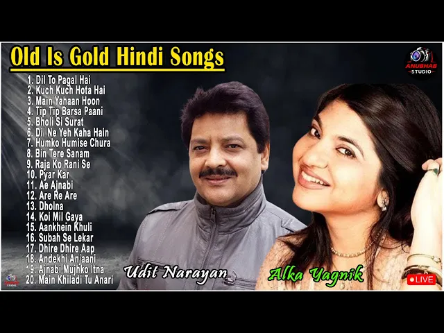 Download MP3 Udit Narayan 90s Hits Romantic Melody Song Alka Yagnik & Kumar Sanu #90severgreen #bollywood