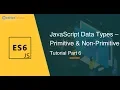 Data Type in JavaScript - Part 6 Primitive and Non Primitive Data Type JavaScript Tutorial