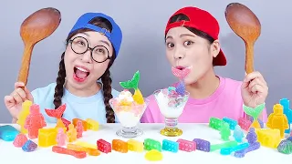 レインボージュエリーキャンディ琥珀糖モッパンドナ