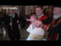 This baptism in Georgia is enough to make your head spin - Orthodox Religion | euronews 🇬🇧