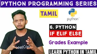 If Elif Else Statements Python Tutorial Tamil Adi Explains