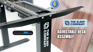 the sleep company height adjustable desk assembly process best height adjustable table in india
