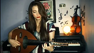 لن اعيش في جلباب ابي   عزف عود   يوستينا موريس دندنها