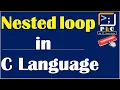 C programming Part 63 what is Nested Loop in C language Nested for nested while