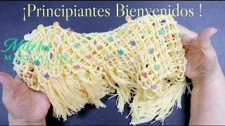 Capa Crochet Fácil, Brillante y Ajustable a Cualquier Talla