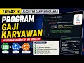 Tugas 3 Algoritma dan Pemrograman Program Gaji Karyawan Menggunakan Array IF dan Operator Java