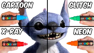 Drawing Stitch In 4 Different Styles!