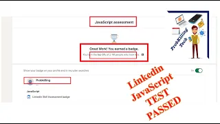 Linkedin JavaScript test 2022 passed online Linkedin JavaScript online Linkedin JavaScript answers