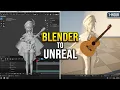 Blender to Unreal Automated MIDI Guitar Performance Guide