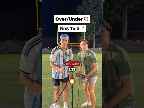 Over/Under Game! (Lacrosse Edition 🥍) #trickshots #carsonhockey