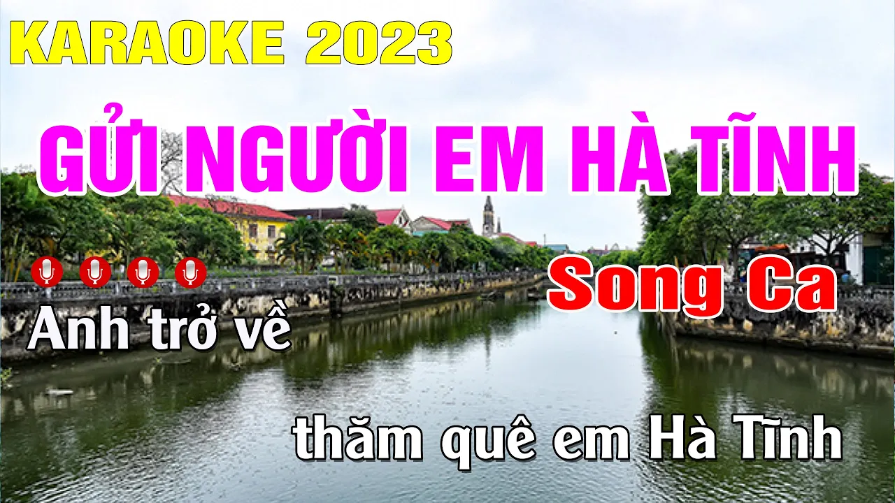 Gửi Người Em Hà Tĩnh Karaoke Song Ca (Gm) Beat Chuẩn Phối Mới | Trung Hiếu