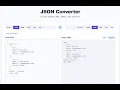 JSON Converter 1 0 0 - Convert JSON to CSV XML YAML Instantly