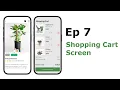 Shopping Cart Screen - Plant Shop