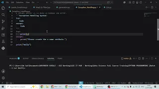 Python Lecture Exception Handling in Python Part - 2