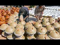 Download Lagu True Ancient Terracotta Pottery Technique Actually Exists | Satisfying Pottery Glazing \u0026 Kiln Firing