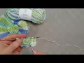 How to work the bunny ear decrease with an eyelet in the middle