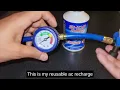 How to recharge AC on Honda Accord Refill R134a refrigerant in Honda Accord 2007