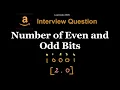 Leetcode 2595 Number of Even and Odd Bits