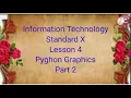 Standard 10 IT Chapter 4 Part 2 Python Graphics