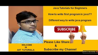 First Java Program in Hindi Hello World Run Java Program in CMD Lec 04