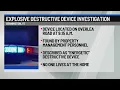 Explosive destructive device investigation in Vt