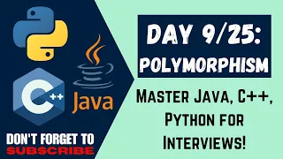 POLYMORPHISM Master Java C Python for Interviews