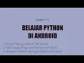 Belajar Python di Android - 0