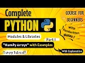 NumPy Arrays in Python With Examples Part 1 Python Full course for Beginners