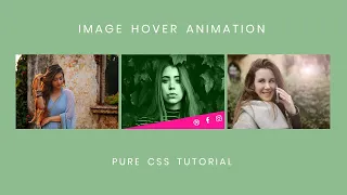 Pure CSS Image Hover Effect Learn CSS Animation