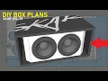 DIY BOX PLANS - 2 Skar EVL-15 Subwoofers