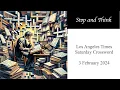 So you re saying there s a chance Los Angeles Times Saturday Crossword for 3 February 2024
