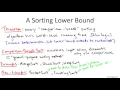 8 6 Omegan log n Lower Bound for Comparison Based Sorting Advanced Optional 13 min