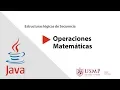 Operaciones Matematicas - Java